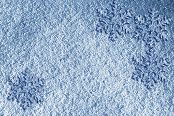 abstract background of snowflakes