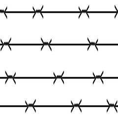 Barbed wire. Vector