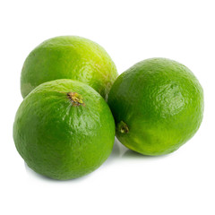 Fresh lime isolated on white