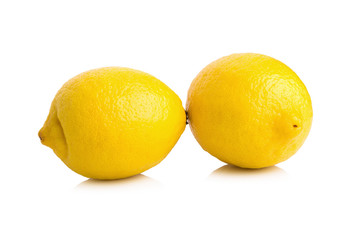 Lemon isolated on white background