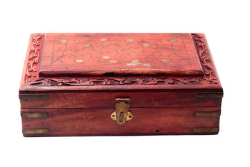 Vintage closed wooden box