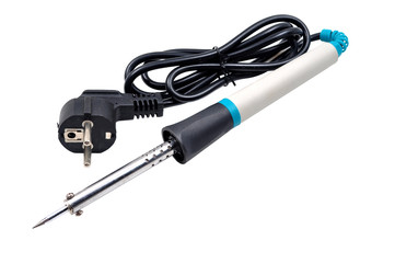 Soldering iron isolated on white background