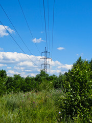 Obraz premium High voltage power line