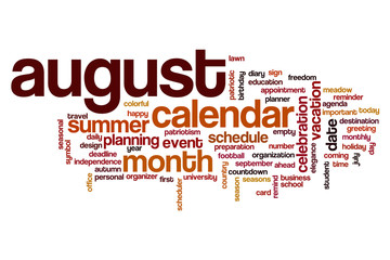 August word cloud