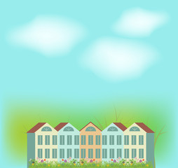 Landscape with houses