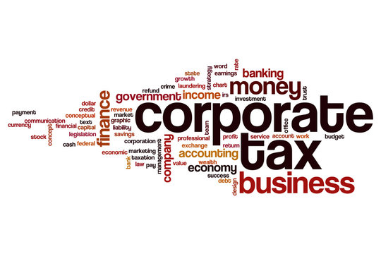 Corporate Tax Word Cloud