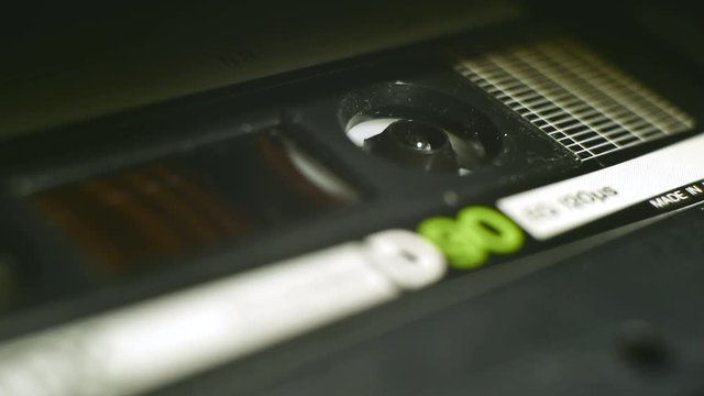 Close Up Compact Cassette Tape