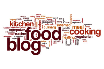 Food blog word cloud