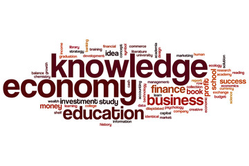 Knowledge economy word cloud