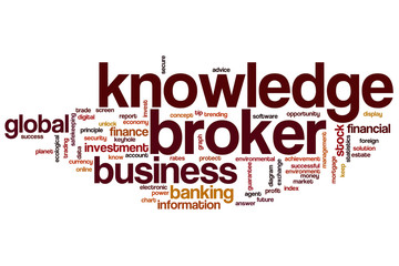 Knowledge broker word cloud