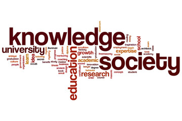 Knowledge society word cloud