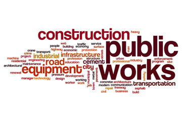 Public works word cloud