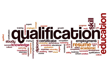 Qualification word cloud