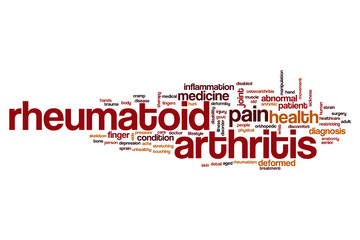 Rheumatoid arthritis word cloud