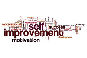 Self improvement word cloud