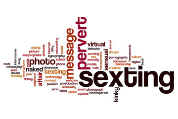 Sexting word cloud