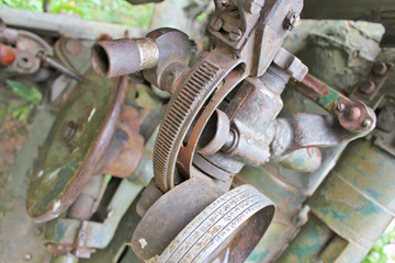 Old Russian Artillery - close up of detail