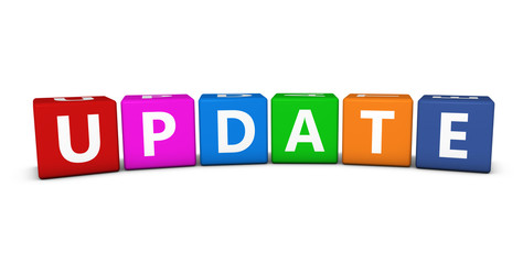 Update Sign Colorful Cubes