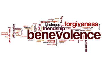 Benevolence word cloud