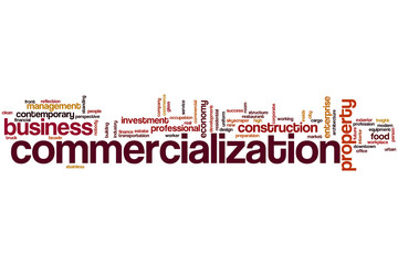 Commercialization word cloud