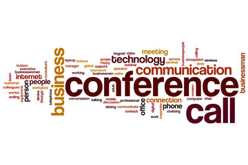 Conference call word cloud