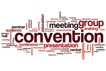 Convention word cloud