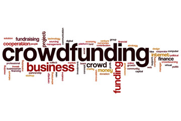 Crowdfunding word cloud