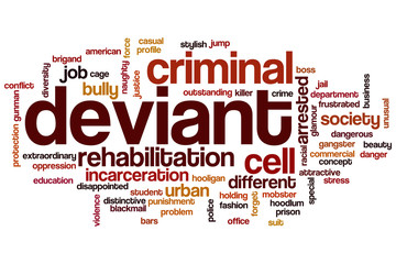 Deviant word cloud