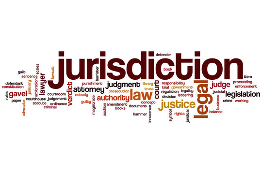 Jurisdiction word cloud