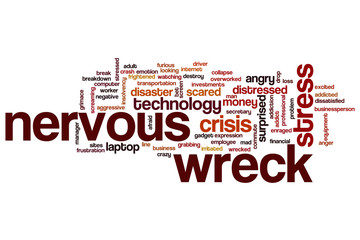 Nervous wreck word cloud