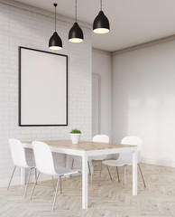 Side view of dinner table