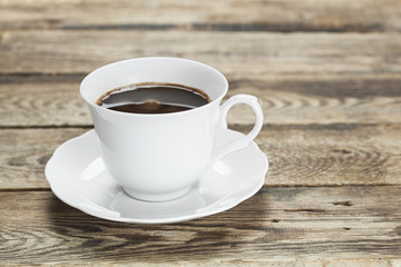 Coffee Mug on Wooden Table