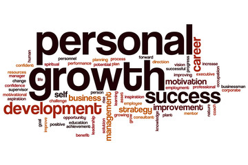 Personal growth word cloud