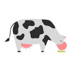 Cartoon cow character