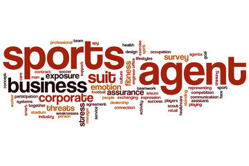 Sports agent word cloud