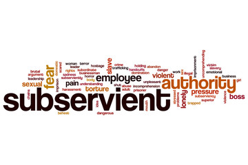 Subservient word cloud