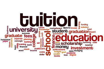 Tuition word cloud
