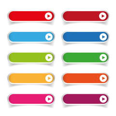 Obraz premium Colorful long round buttons