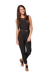 Happy business standing relaxed smiling at camera