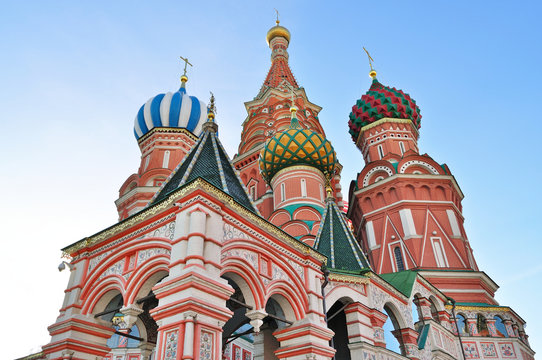 Saint Basil Cathedral in Moscow, on the Red Square.