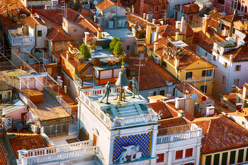 Beautiful panoramic Aerial View of Venice