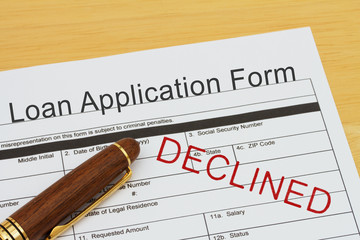 Applying for a Loan Declined