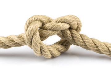 heart shape knot of rope