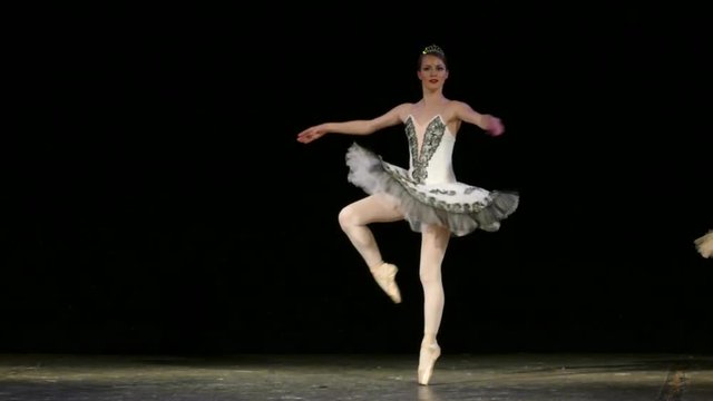 beautiful ballerina dancing