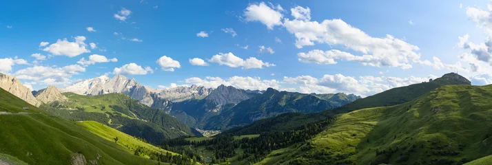 Cercles muraux Dolomites Alpes des Dolomites, paysage panoramique incroyable au Tyrol du Sud italien.