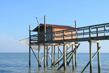 Fishing Cabin and Carrelet at La Rochelle, France
