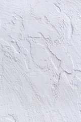 White concrete background. Top view. Vertical
