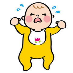 赤ちゃん泣き顔
