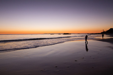 Sunset view of the Pacific Ocean at Heisler Park, in Laguna Beac
