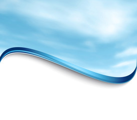 Cloudy Abstract Waved Background